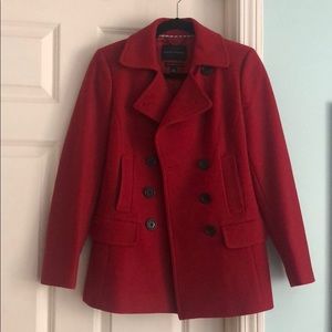 Red Banana Republic Pea Coat
